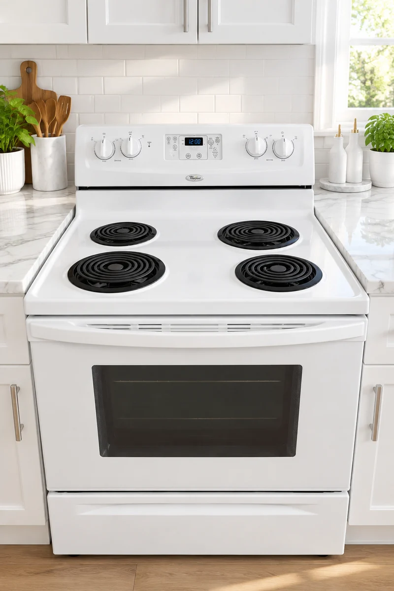 Whirlpool 30'' Cuisinière serpentin - Blanc - Reconditionné
