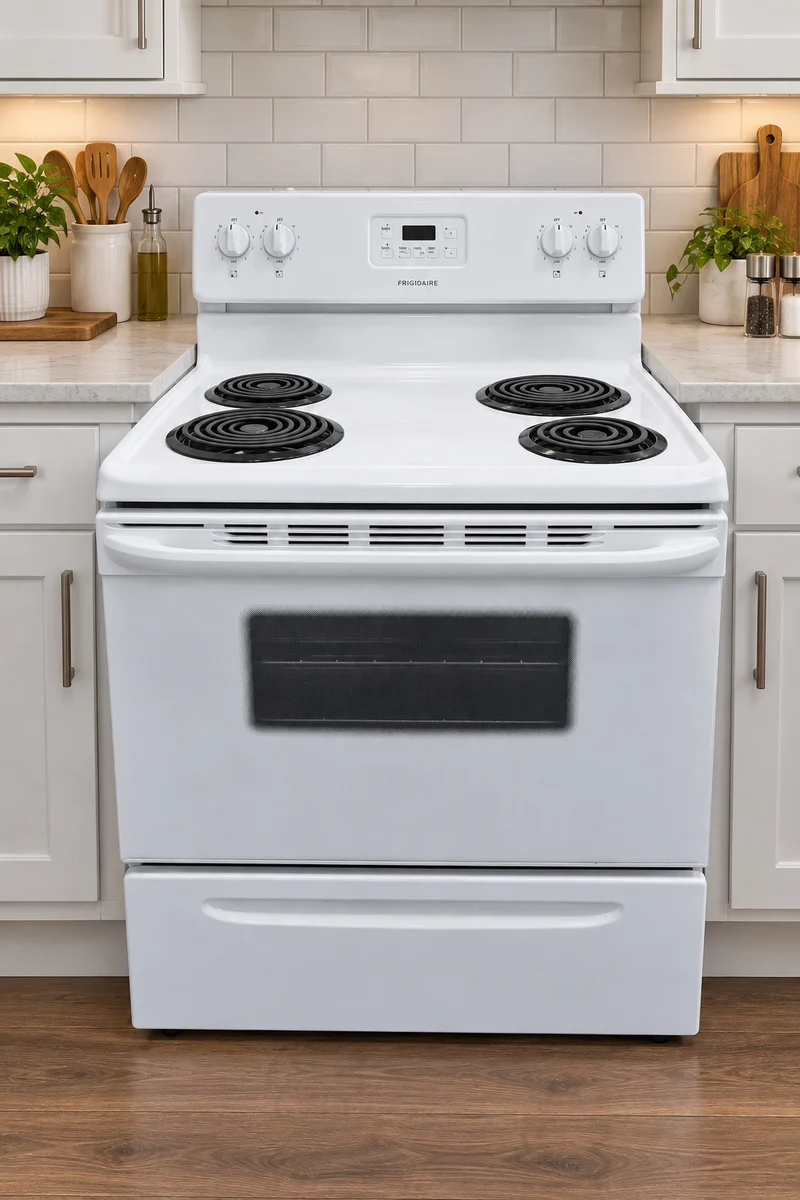 Frigidaire 30'' Cuisinière Serpentin - Blanc- Reconditionnée