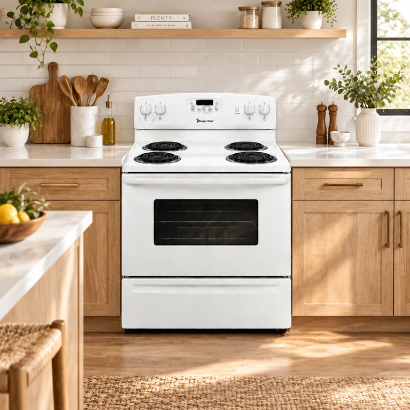 Magic Chef 30'' Cuisinière Serpentin - Blanc- Reconditionnée
