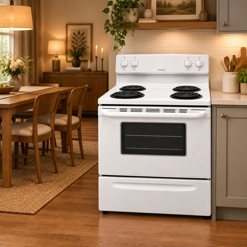 Gibson 30'' Cuisinière Serpentin - Blanc- Reconditionnée