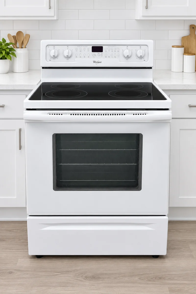 Whirlpool 30'' Cuisinière Vitrocéramique - Blanc- Reconditionnée