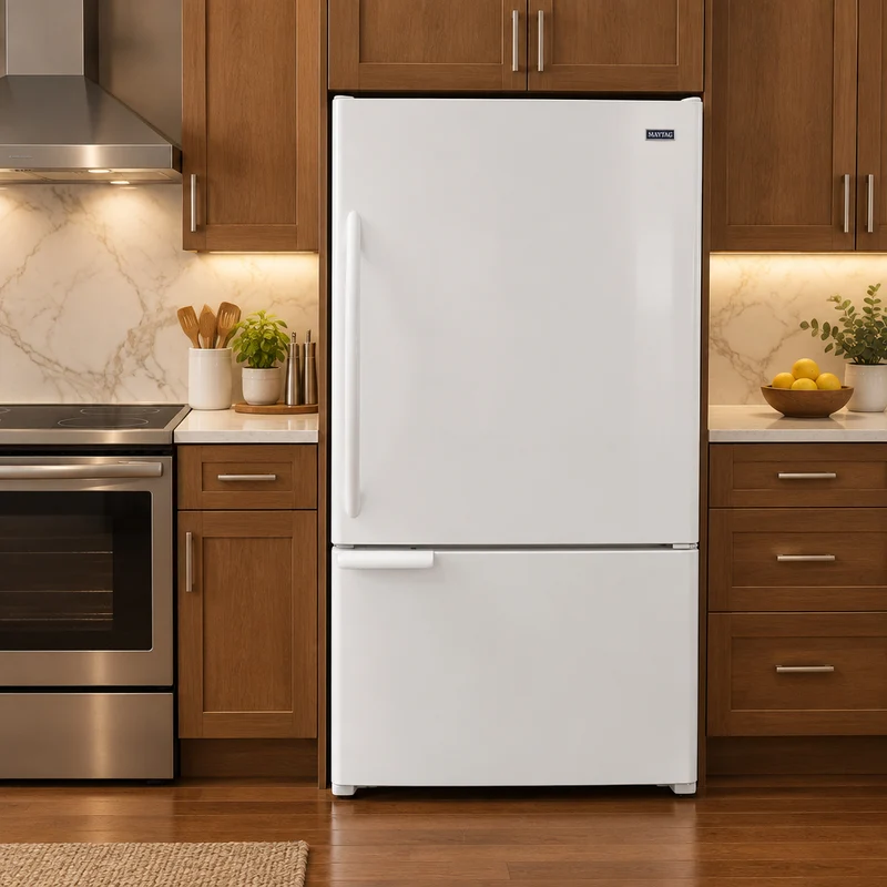 Maytag 30 '' réfrigérateur congélateur Inférieur -Blanc - Reconditionné
