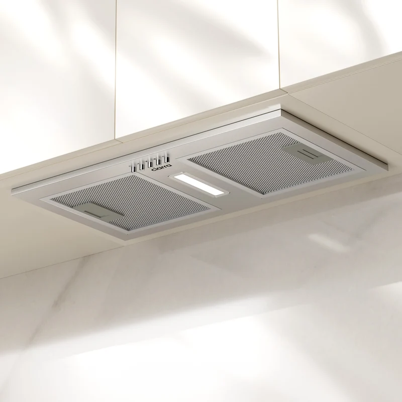 Ciarra Hotte Encastrable 52cm Inox, Recyclage avec Filtre à Charbon inclus, économe pour cuisine ouverte | CBCS5937A