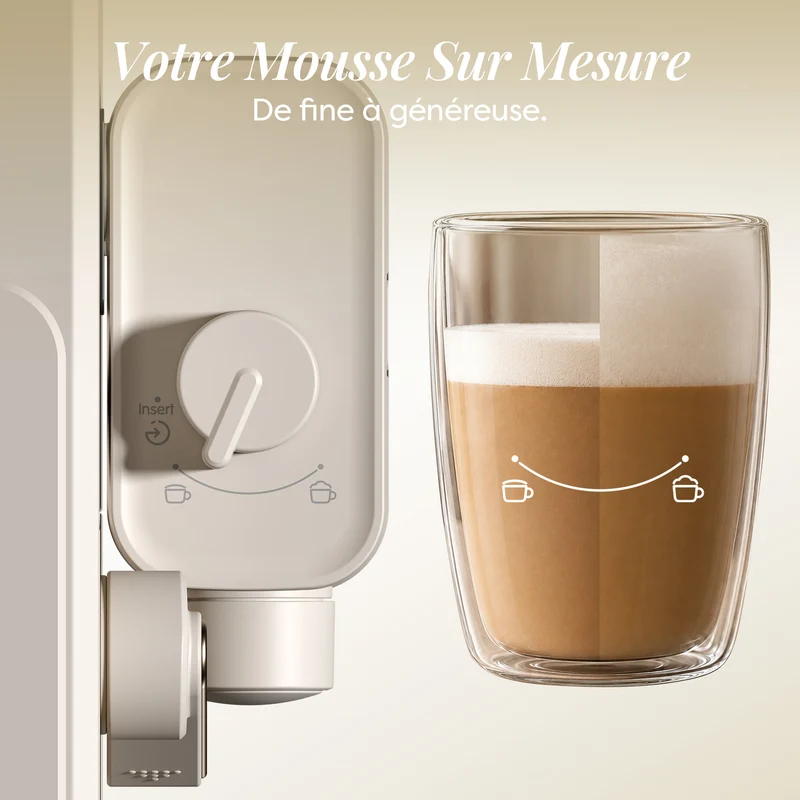 Ciarra Machine Expresso Semi-Automatique avec Broyeur Intégré et Mousseur à Lait Automatique – Écran Tactile 8 Fonctions, pour Espresso, Latte et Cappuccino | CBSACM-D6