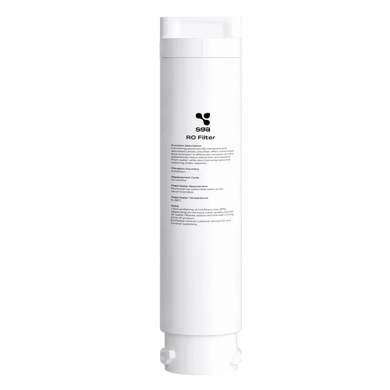 Ciarra x Susgreenable Cartouche Filtre à eau RO pour SGIWDR04-W, Filtration Ultra Fine 0,0001μm | SGROF04