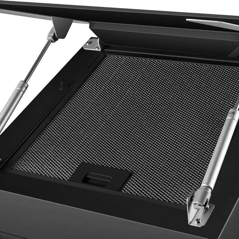 Ciarra Filtre à Graisse en Aluminium Noir pour Hotte Aspirante | AL260319-B