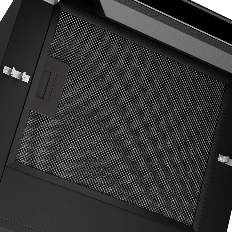 Ciarra Filtre à Graisse en Aluminium Noir pour Hotte Aspirante | AL260319-B