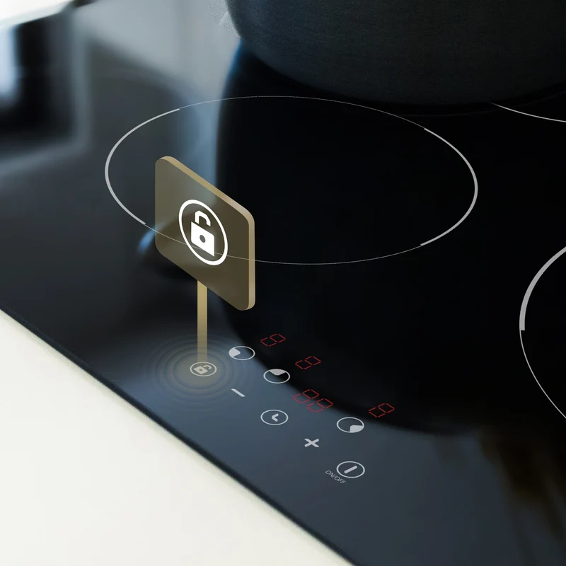 CIARRA Table de Cuisson à Induction Encastrable, 3 Foyers, avec Commande Tactile et Sécurité Enfant | CRGBIH3