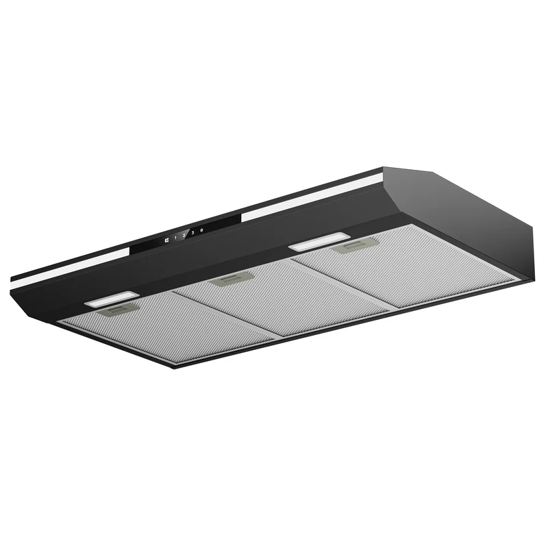 Ciarra Hotte Encastrable Hotte Aspirante Sous Meuble 90cm, 3 Vitesses, Commande Tactile, Mode Extraction ou Recyclage | CBCB90921
