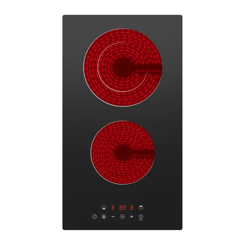Ciarra x CDV 3200W Encastrable Plaque Vitrocéramique, Anneaux doubles, 2 Foyers, CDVER322-OW
