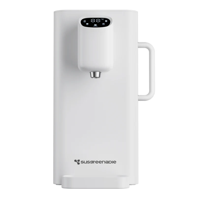 Ciarra x Susgreenable Distributeur d'Eau RO 4-en-1 sur Comptoir – Eau Chaude Instantanée en 3s, Sans Installation, Filtres inclus, Efficacité Hydrique 3:1 | SGIWDR04-W