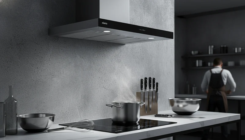 Ciarra Set Puissant : Hotte Murale 90cm + Plaque à Induction 60cm 4 Zones
