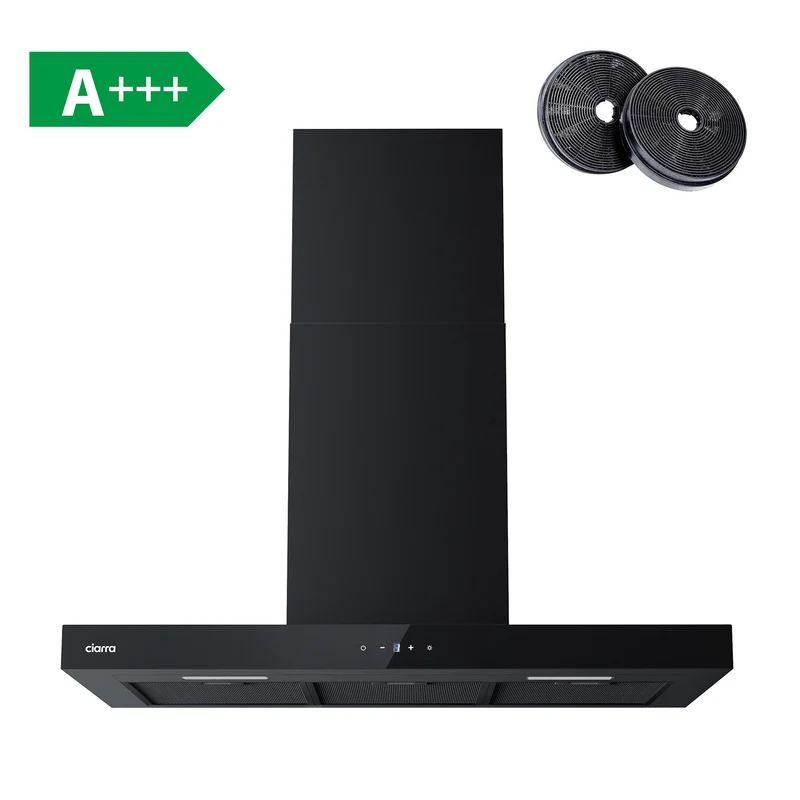 Ciarra Set Puissant : Hotte Murale 90cm + Plaque à Induction 60cm 4 Zones