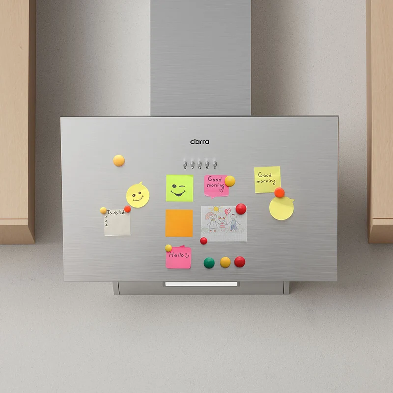 Ciarra Set Moderne 60cm : Hotte Murale + Plaque à Induction 4 Zones