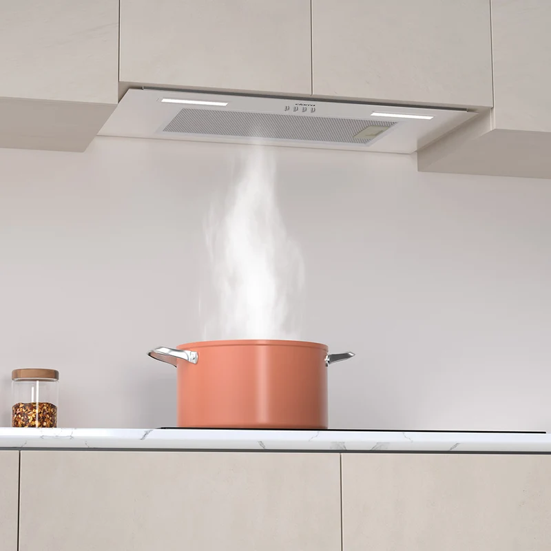 Ciarra Set Compact 60cm : Hotte Encastrée + Plaque à Induction 3 Zones
