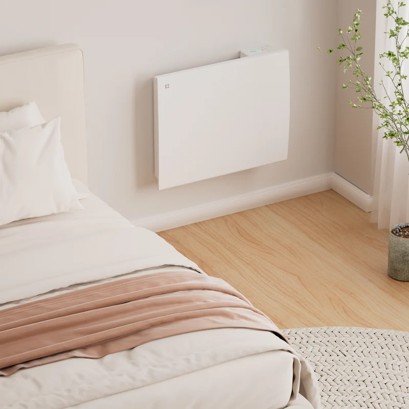 Ciarra Radiateur à inertie céramique 1000W-2000W | Chauffage électrique mural silencieux avec panneau digital