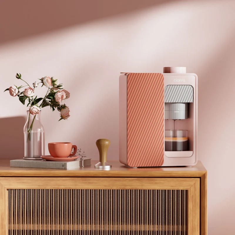 Ciarra BloomBox Cafetiere Expresso Machine à Expresso Portable 15 Bar, Écologique Sans Capsule, Maison & Extérieur