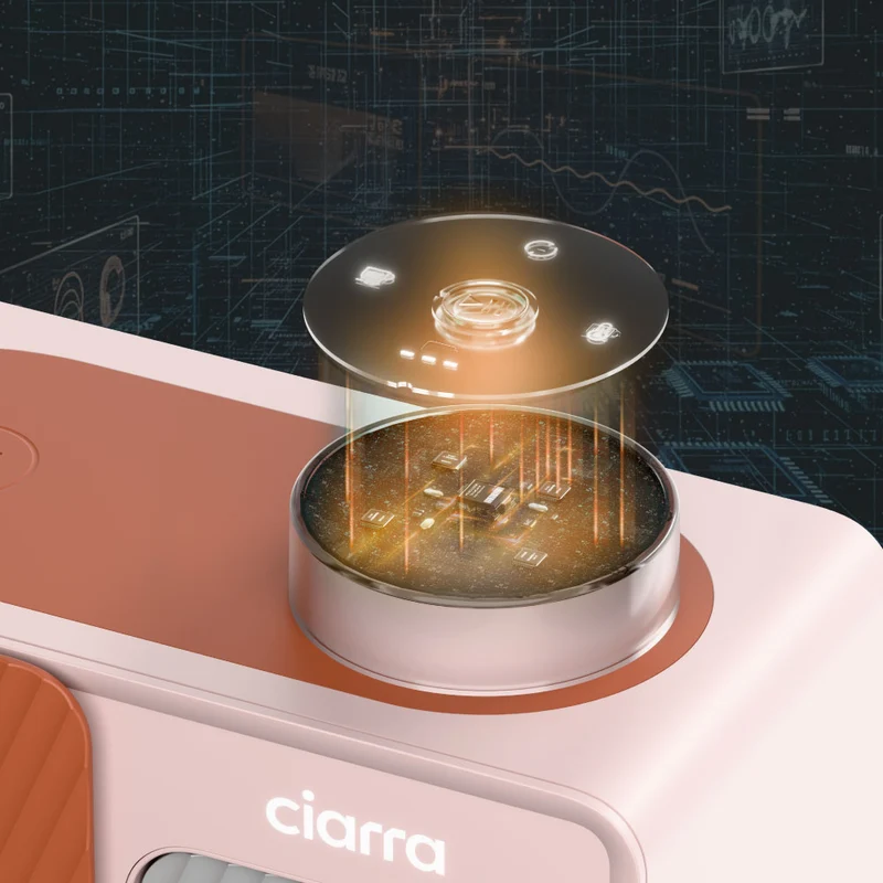 Ciarra BloomBox Cafetiere Expresso Machine à Expresso Portable 15 Bar, Écologique Sans Capsule, Maison & Extérieur