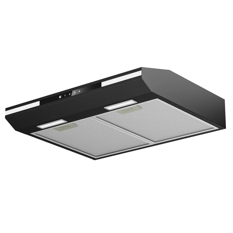 Ciarra Hotte Aspirante Sous Meuble 60cm Slim | Commande Tactile, Éclairage LED, Filtre à Charbon CBCB6921-OW