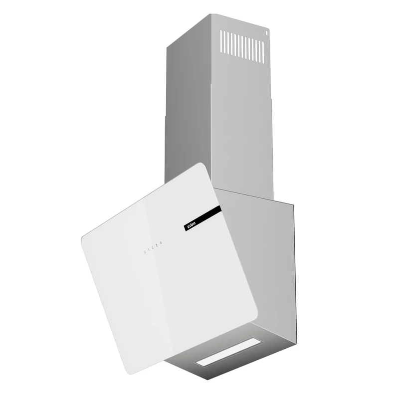 Ciarra Hotte Aspirante Blanche Hotte Murale Inclinée Decorative 60cm avec Commandes Tactiles et Éclairage LED CBCS6765B-OW
