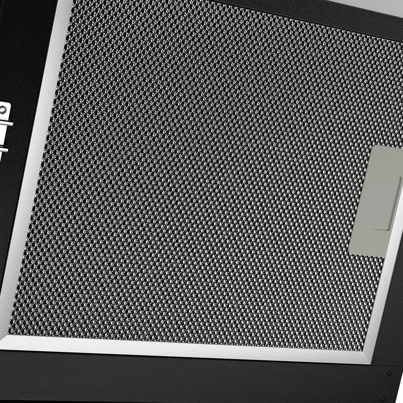 Ciarra Hotte Aspirante Decorative Hotte Noire Hotte Murale Inclinée 60cm avec Commandes Tactiles et Éclairage LED CBCB6765B-OW