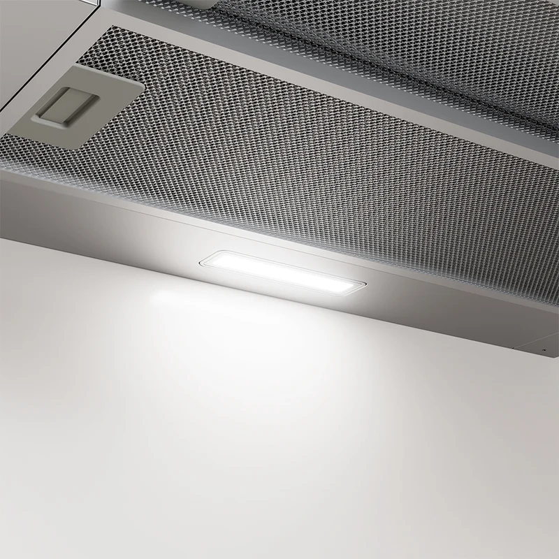 Ciarra Hotte Télescopique 60cm Encastrable Classe A+, Tactile, LED CBCS6909A-OW