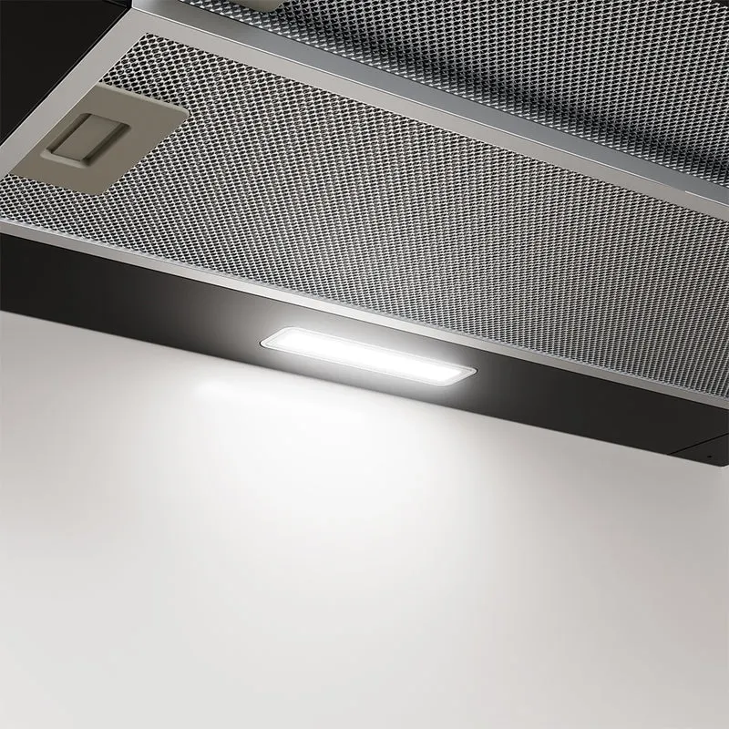 Ciarra Hotte Escamotable 60cm Hotte Tiroir Encastrable Classe A+, Tactile, LED CBCB6909A-OW