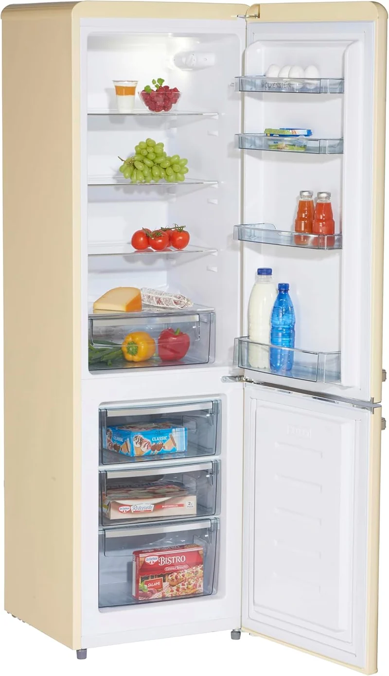 éfrigérateur combiné WOLKENSTEIN KG250.4RT SC – Style rétro & grande capacité