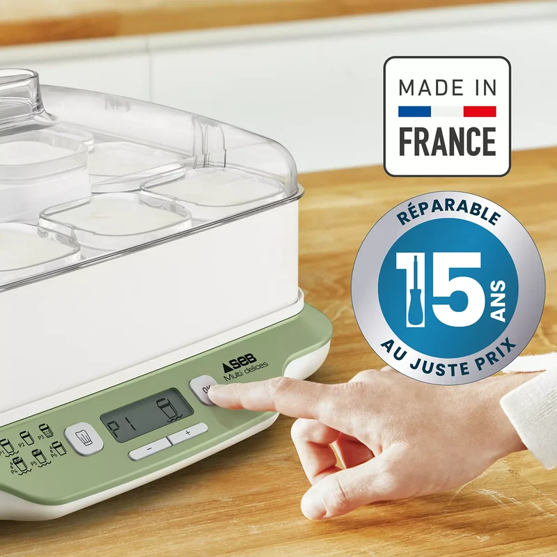 SEB Yaourtière Multi Délices Express & Végétal 12 pots