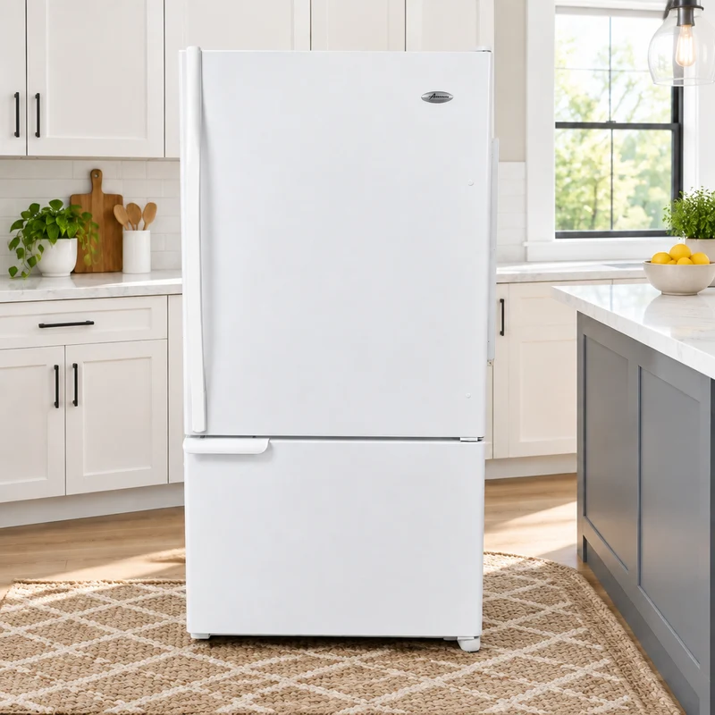 Amana 30'' Réfrigérateur Congélateur Inférieur - Blanc - Reconditionné