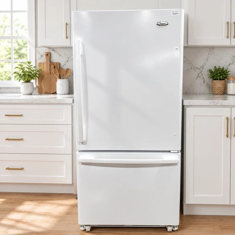 Whirlpool 30'' - réfrigérateur congélateur inférieur- Blanc - reconditionné