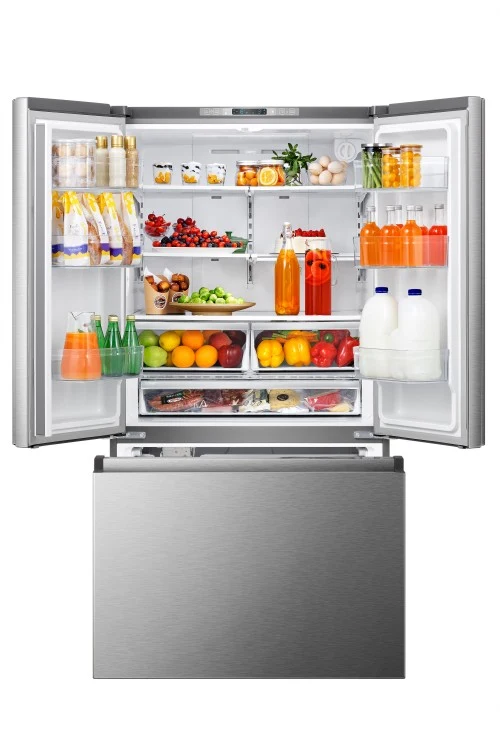 Hisense 36'' 26.6 pi cu réfrigérateur portes francaises - inox - RF266C3FSE - boîte ouverte