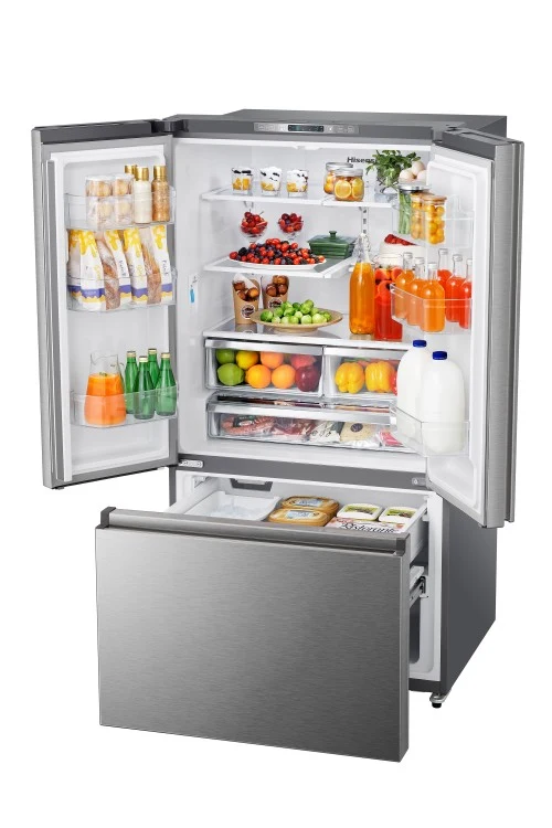 Hisense 36'' 26.6 pi cu réfrigérateur portes francaises - inox - RF266C3FSE - boîte ouverte