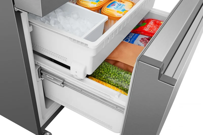 Hisense 36'' 26.6 pi cu réfrigérateur portes francaises - inox - RF266C3FSE - boîte ouverte