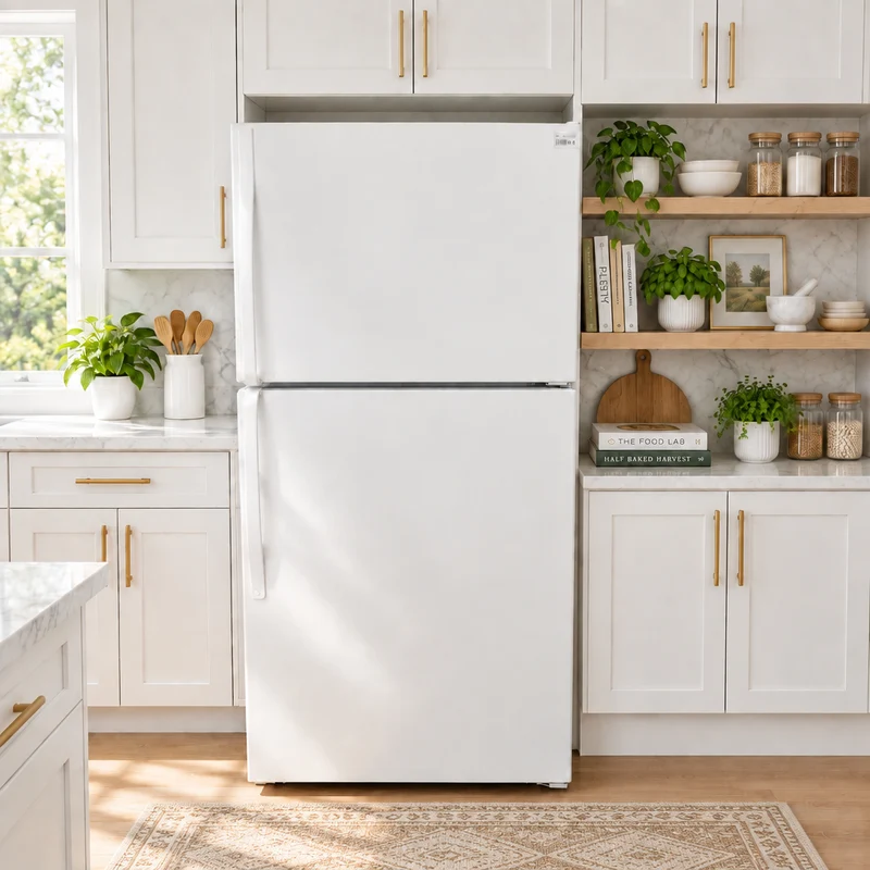 Frigidaire 28'' Réfrigérateur Congélateur Supérieur - Blanc - Reconditionné