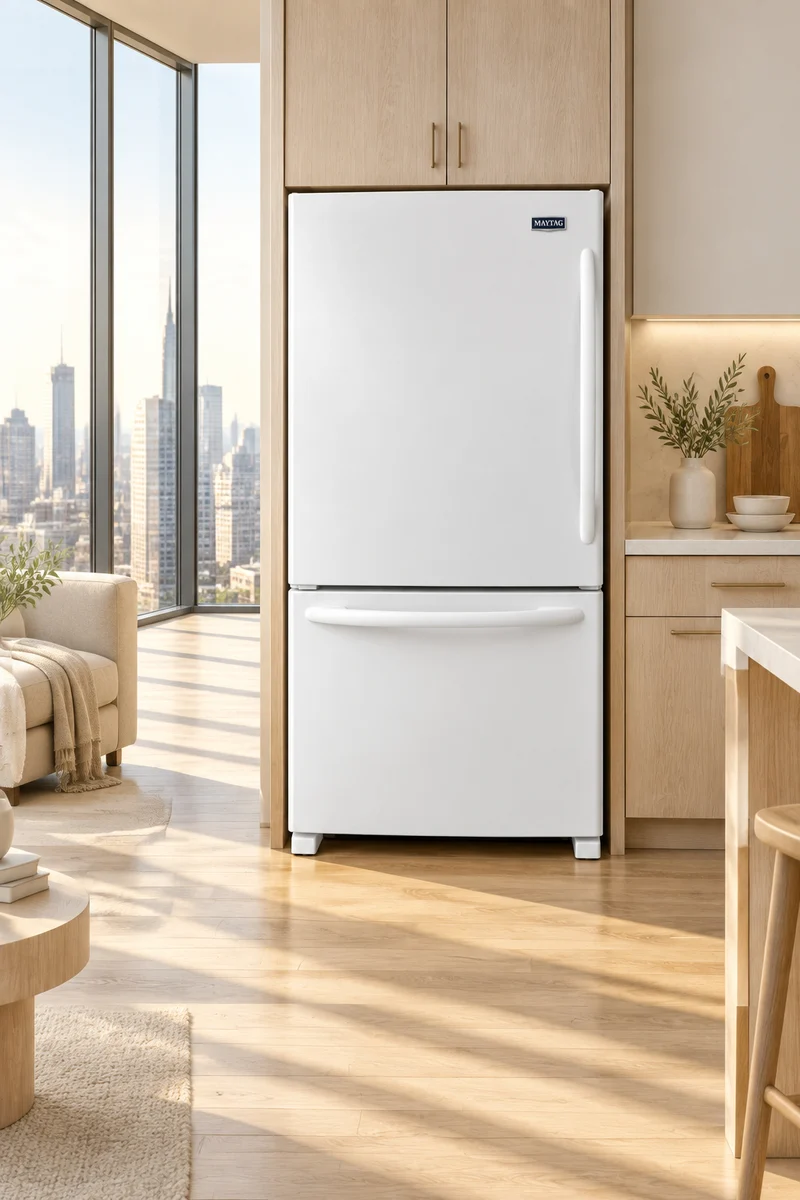 Maytag 30'' Réfrigérateur Congélateur Inférieur - Blanc - Reconditionné