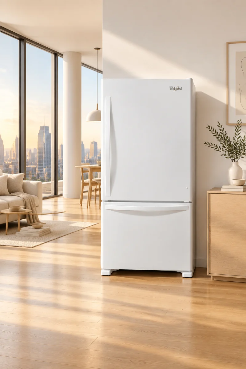 Whirlpool 30'' Réfrigérateur Congélateur Inférieur - Blanc - Reconditionné