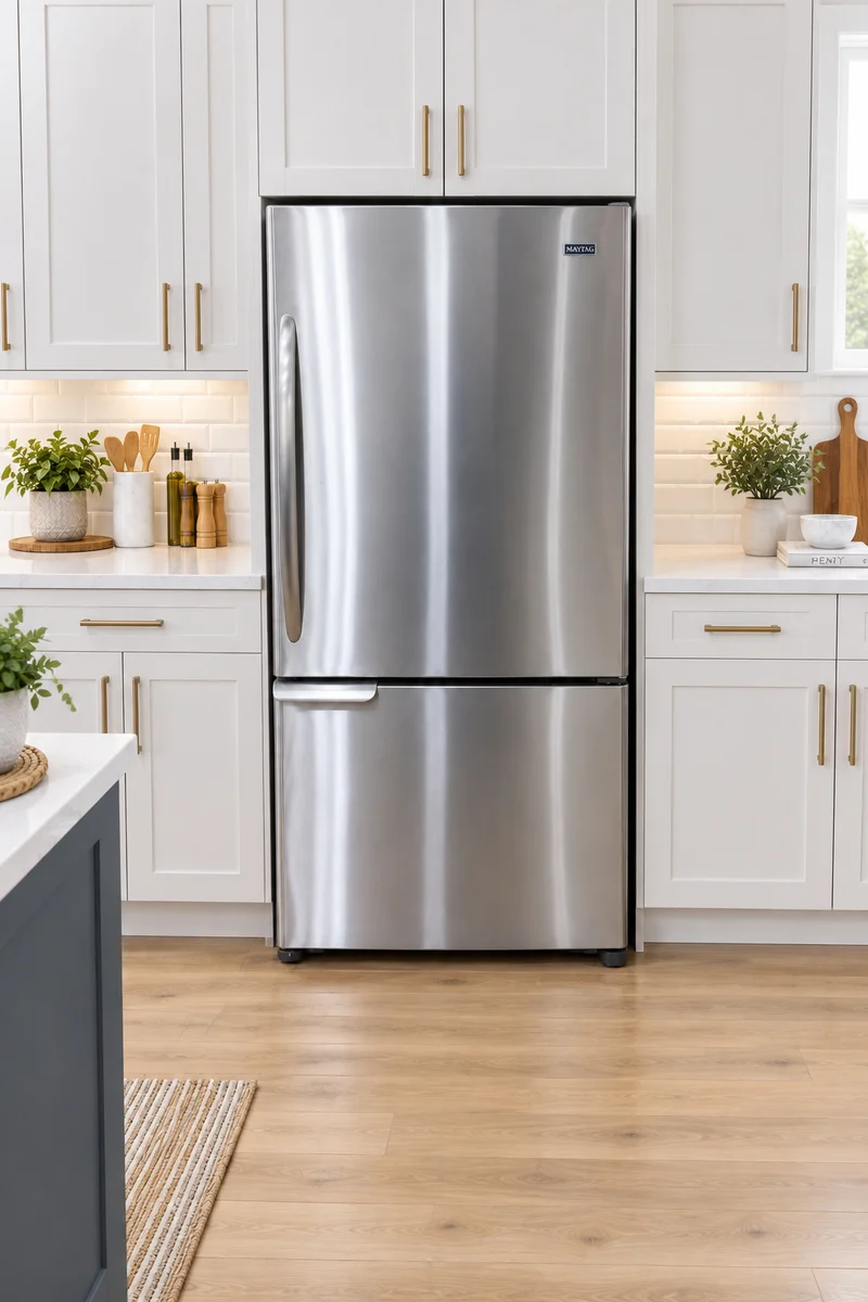 Maytag 30'' Réfrigérateur Congélateur inférieur- Inox - Reconditionné