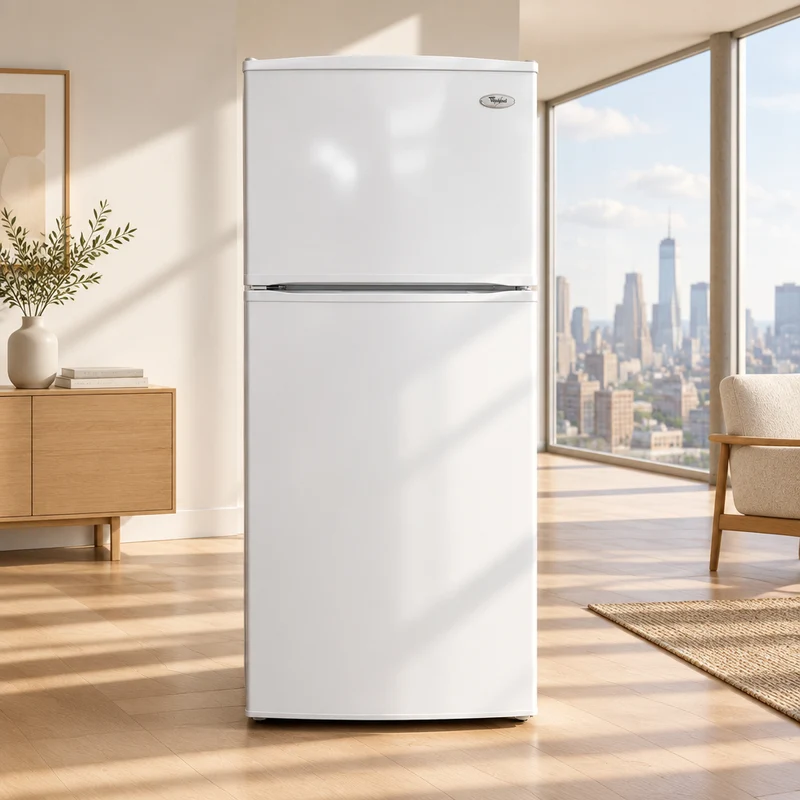 Whirlpool 28'' Réfrigérateur Congélateur Supérieur - Blanc - Reconditionné