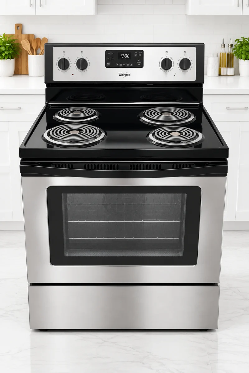 Whirlpool 30'' Cuisinière Serpentin- Inox- Reconditionnée