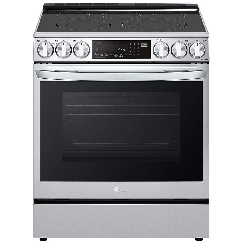 LG 30'' 6.3 pi cu Cuisinière Électrique Encastrable - Convection - Inox - LSEL633CF - Boîte ouverte