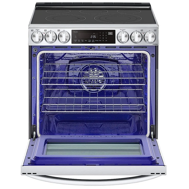 LG 30'' 6.3 pi cu Cuisinière Électrique Encastrable - Convection - Inox - LSEL633CF - Boîte ouverte
