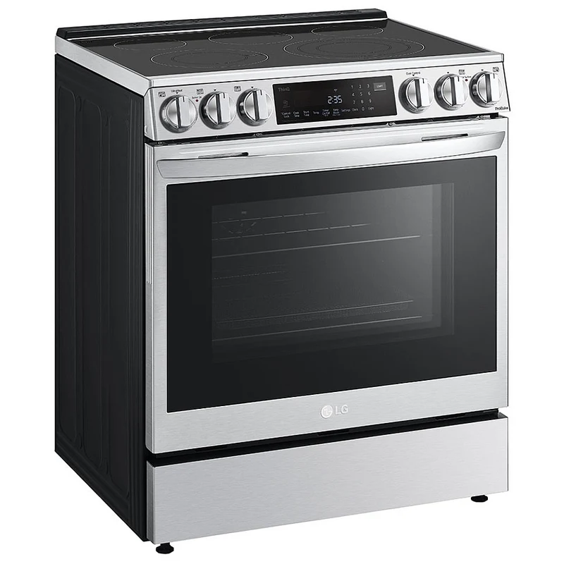 LG 30'' 6.3 pi cu Cuisinière Électrique Encastrable - Convection - Inox - LSEL633CF - Boîte ouverte
