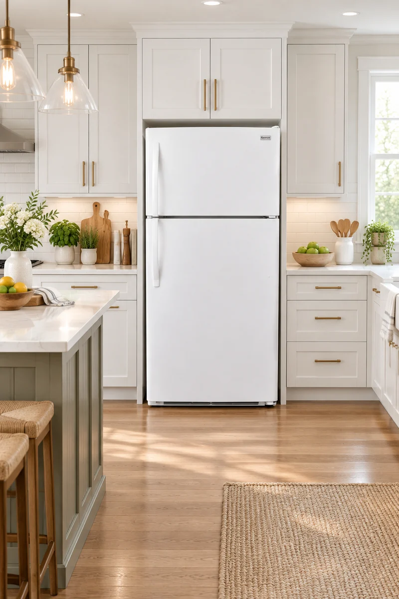 Kenmore 30" Réfrigérateur Congélateur Supérieur - Blanc - Reconditionnée