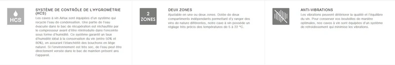 CAVE A VIN DE SERVICE BI ZONES AIRLUX ARCAV54