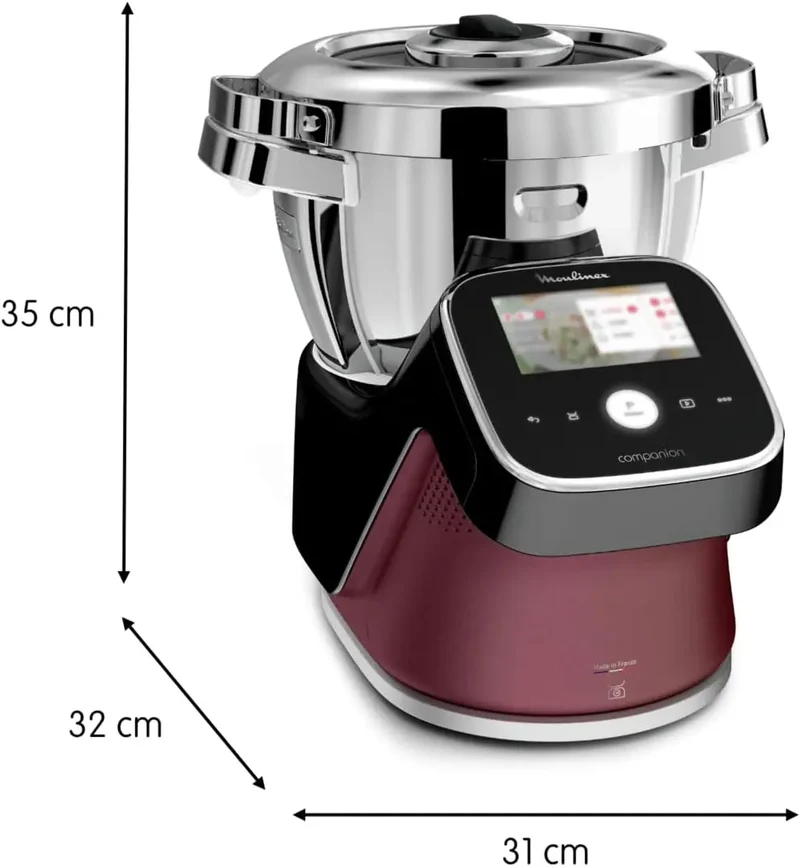 Moulinex Robot cuiseur i-Companion Touch Pro Noir (HF93D810)