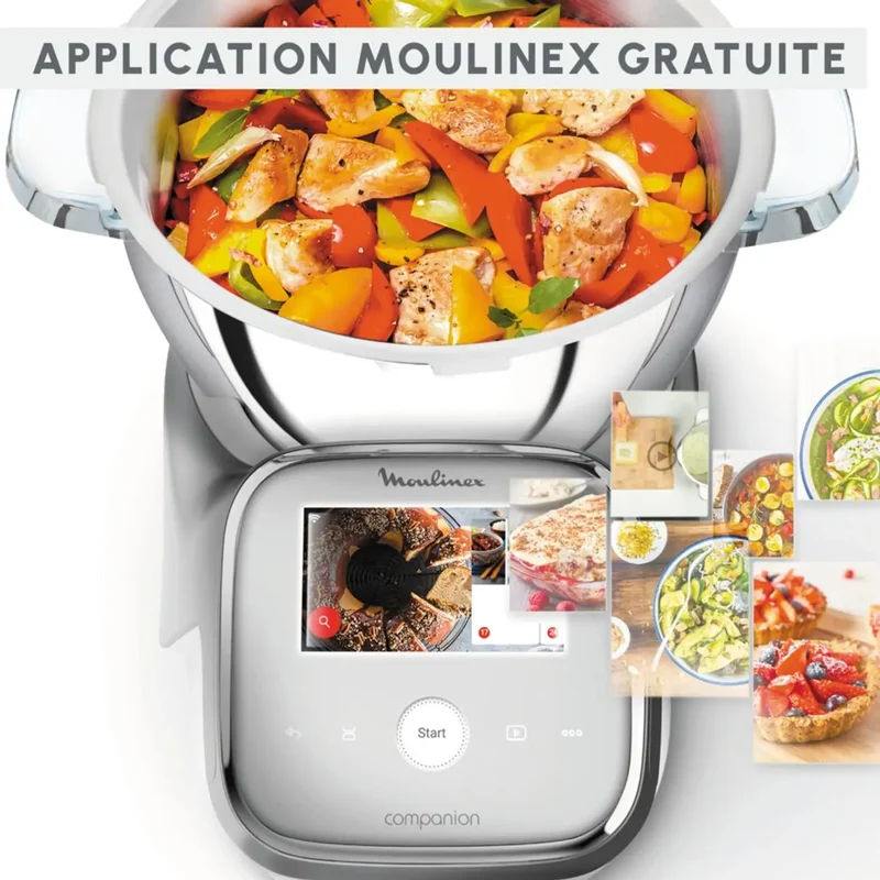Moulinex Robot cuiseur i-Companion Touch XL avec balance connectée