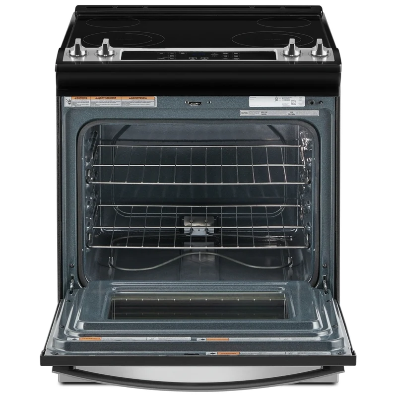 Whirlpool 30'' 4.8 pi cu Cuisinière Électrique Vitrocéramique- Encastrable - Inox - YWEE515S0LS - Boîte Ouverte