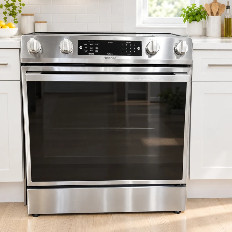 Hisense 30'' Cuisinière Vitrocéramique -encastrée - Inox - Reconditionnée
