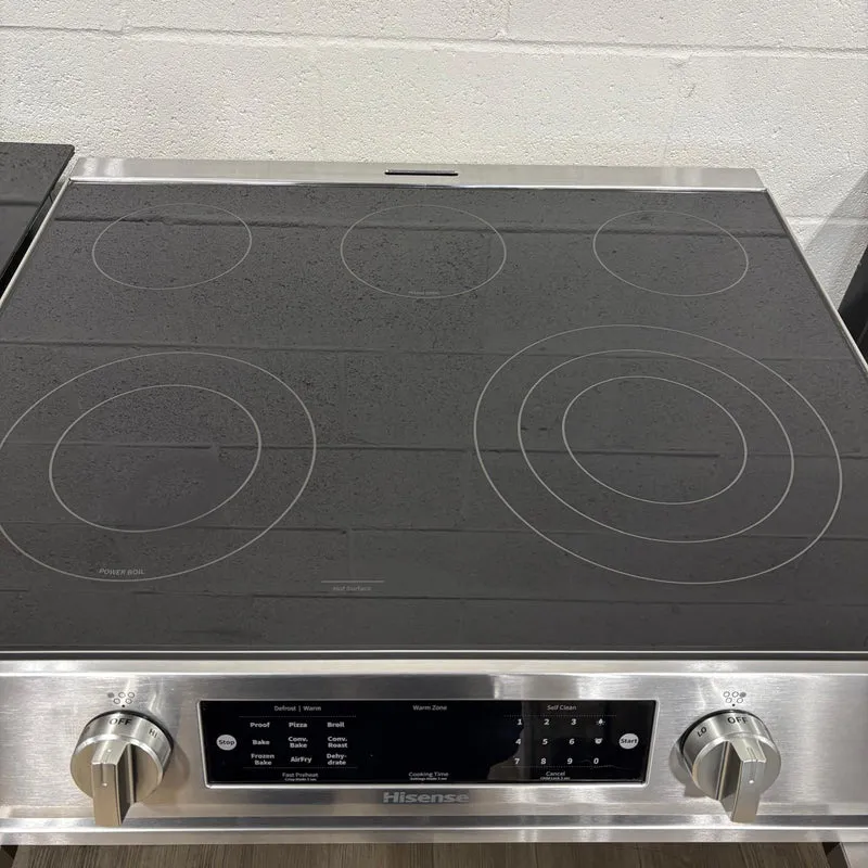Hisense 30'' Cuisinière Vitrocéramique -encastrée - Inox - Reconditionnée